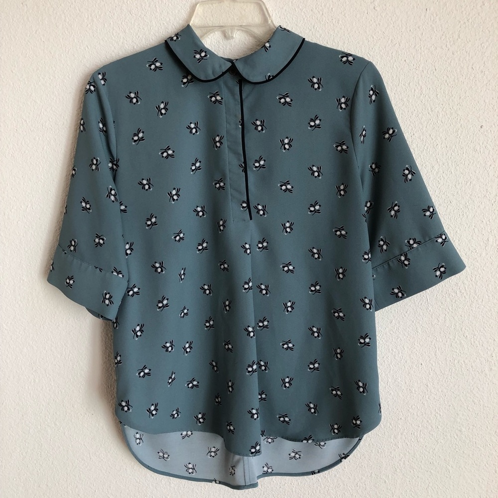 Ann Taylor Blouse with Peter Pan Collar